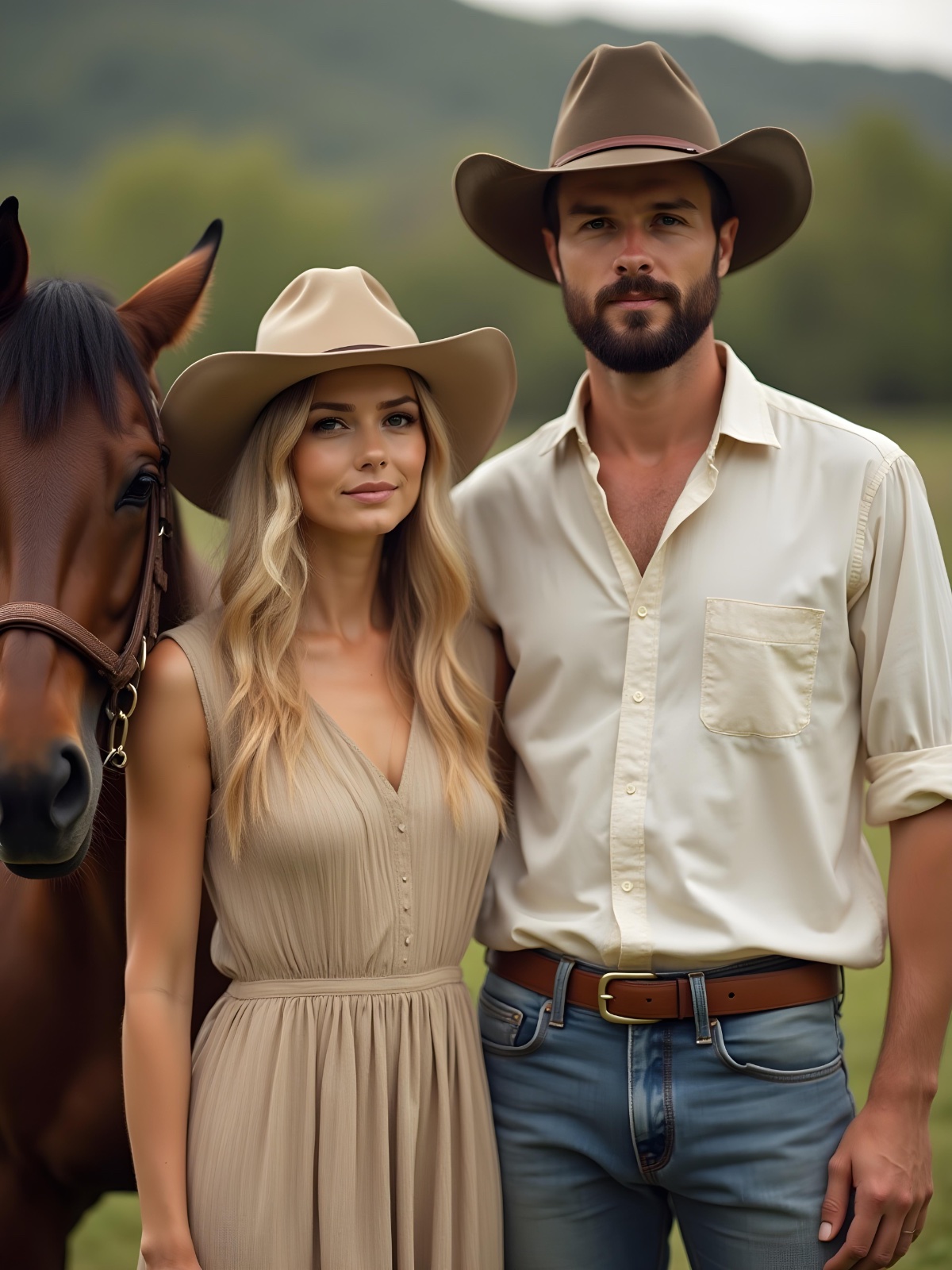Farmers Dating Couple